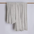 BEST HOME FASHION Super Soft Luxe Sheen Chenille Throw Blanket, Warm and Cozy Knitted Decorative Blanket for Sofa, Couch and Bed All Seasons 60 x 80 Inches- Light Grey