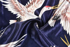 Valennia Women Long Silky Bathrobe Satin Kimono Robe Floral Printed Dressing Gown Sleepwear