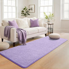 Keeko 2x6 Long Runner Rug, Purple Bedroom Bedside Runner Rug Living Room Carpet Area Throw Rugs for Hallway Soft Indoor Memory Foam Rugs for Teen Kids Classroom Nursery Dorm Laundry Room Decor