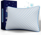 Memory Foam Pillow – Adjustable Loft Cooling Pillow Queen Size 1 Pack for Sleeping, Firm, Supportive, and Breathable Design for Hot, Side, Back, and Stomach Sleepers
