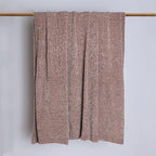 Best Home Fashion Super Soft Luxe Sheen Chenille Throw Blanket, Warm and Cozy Knitted Decorative Blanket for Sofa, Couch and Bed All Seasons 60 x 80 Inches- Dusty Rose