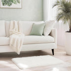 Shag White Rug Small 2x3 Area Rugs for Bedroom Dorm Living Room - Non Slip Ultra Fluffy Shaggy Bedside Area Rugs for Kids Room, Girls Room, Study, Office, Entryway, Playroom, Modern Carpet