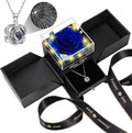 Lebana Preserved Blue Real Rose -Eternal Flowers Rose Birthday Gifts for Her Mom Wife Girlfriend Grandma on Valentines Mothers Day Christmas Anniversary Romantic-Blue