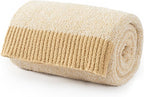 Carriediosa Heather Throw Blanket 60" X 80" Twin, 400GSM Ultra Soft Microfiber Fuzzy Fluffy Reversible Knitted Blankets Cozy Plush Lightweight and Warm Fall Throws for Couch, Bed, Sofa, Yolk Yellow