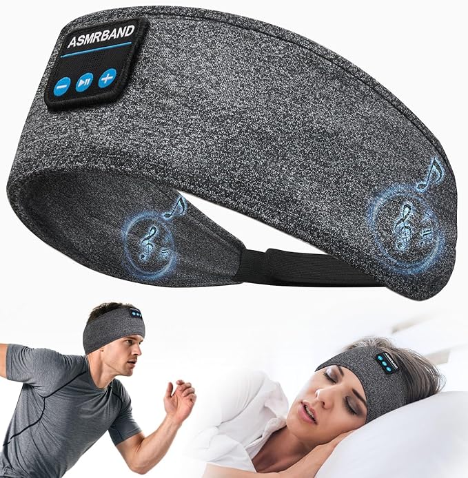 Sleep Headphones Bluet00th Headband Wireless - Sleeping Headphones Adjustable FIT for Side Sleepers - Sleep Mask with Bluet00th - Noise Cancelling
