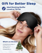 3D Weighted Cooling Gel Eye Mask for Sleeping, FSA Eligible Items HSA, 6oz Gel-Weighted Sleep Mask, 100% Blackout, Gentle Pressure & Cold Relief for Migraine, Ice Cold Gel for Puffy Eyes, Eye Care