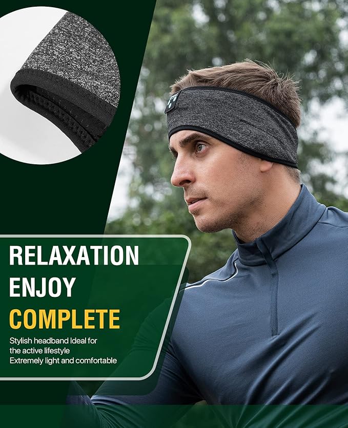 Sleep Headphones, Sleeping Headphones | Bluetooth Headband Earphones, Comfy Side Sleeping Earbuds with High Definition Stereo Speakers, Electronics, for Men Women