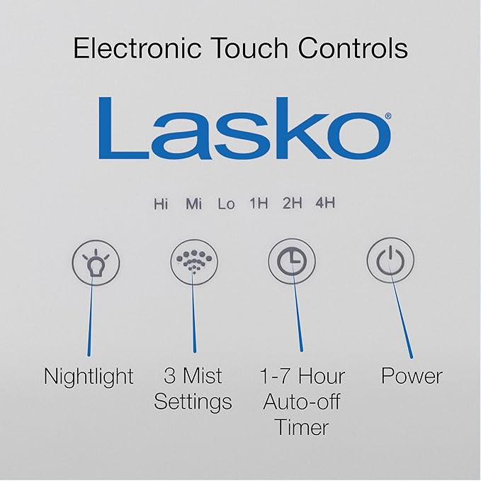 Lasko UH250 Top Fill Ultrasonic Humidifier