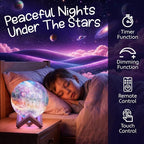 Mind-Glowing Galaxy Moon Lamp with Multi Colors, Touch/Remote, Wood Stand - Birthday Gift for Any Year Old Girls & Boys - Teen Girl Room Decor, Trendy Stuff - Cool Night Light for Kids (5.9 inch)
