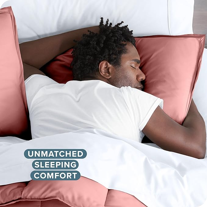Bare Home Bedding Duvet Cover King Size - Premium 1800 Super Soft Collection - Lightweight, Cooling - Soft Breathable Bedding Duvet Cover (King, Dusty Rose)