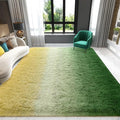 Yellow Green Area Rugs 4x6 Feet Rug for Bedroom Living Room, Cute Indoor Gradient Carpets, Plush Soft Rug for Kids Room, Fluffy Rugs for Girls Boys Nursery Room Home Decor