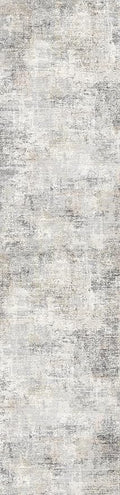 2x8 Washable Hallway Runner Rug – Non-Slip Modern Abstract Neutral Low-Pile Stain-Resistant Carpet Runner for Kitchen Entryway Bedroom Bathroom (Gray Beige,2x8)