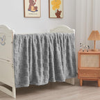 NEWCOSPLAY Super Soft Throw Blanket Grey Premium Silky Flannel Fleece 3D Checkered Lightweight Bed Blanket All Season Use (Grey Checkered, Throw(50"x70"))