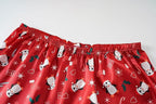 Vozanet Women's Short Sleeve Satin Pajama Sets Silky Ladies Button Down Loungewear Plus Size Nighty Shorts Sets XL to 5XL