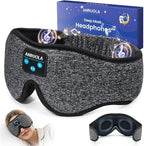 3D Contoured Sleep Mask with Bluetooth 5.4 Headphones, Wireless Music Sleep Headphones for Side Sleepers, Blackout & Noise Cancelling Eye Mask for Men Women, Fast Charging & Long Playtime Battery