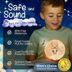 Mind-Glowing Moon Lamp - 3D Moon Night Light for Kids Bedroom - Globe Nightlight with Multi Color LED, Touch/Remote Control - Birthday Gift for Any Year Old Girls & Boys - Space Decor (4.7 inch)