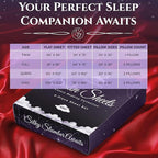 SLEEP SANCTUARY Satin Sheets Twin Size – 3 Piece Luxury Silky Bed Set, Softer Than Silk, 15" Deep Pocket, Cooling & Wrinkle-Free, Moisture-Wicking & Breathable for Hair & Skin (Red)