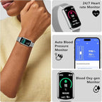 Health Fitness Tracker, Smart Watch with 24/7 Heart Rate, Activity Tracker with Blood Pressure and Blood Oxy-gen Monitor, 120 Sport Mode Waterproof Sleep Tracker for Women Men