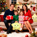 Throw Pillows for Couch Bed Living Room Decor Home Sofa Pillows Chair Lumbar Birthday New Year, Large Cute Decoration Soft Plush Star Shaped Throw Pillow Sets Colorful Yellow