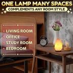 Himalayan Salt Rock Lamp with Dimmer – Hand-Carved Himalayan Salt Lamp Night Light 5.5–7" with Adjustable Warm Glow for Sleep & Relaxation