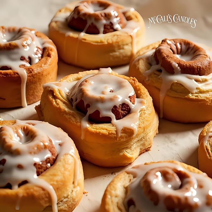 McCall’s Candles | Sunrise Cinnamon Bun | Scented Wax Melt | Warm Cinnamon Roll, Icing & Morning Magic | 6-Piece Break-Apart Bar | 12–24 Hours Per Wedge | Poured in the USA | 5.5 oz