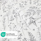 Love's cabin White Twin Size Comforter Set - Twin XL Size Dorm Bedding, 2 Pieces Cute Floral Bedding Comforter Set, Reversible Botanical Flowers Comforter, 1 Comforter & 1 Pillow Sham