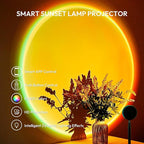Sunset Lamp Projector with APP Control - 21 Color Changing LED Sunset Light, 180° Adjustable for Photography, Bedroom Decor, Party, Wedding, Mood Lighting