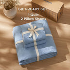 Bedsure Quilts Queen Size - Ultra Soft Pre-Washed Cloud-Like Bedding, All-Season Lightweight Comforter for Country Bedroom, Leaf Design Coverlet in Mineral Blue, 90 x 96 Inches | Stitch-Free Quilting, Ultra Soft, Lightweight, Machine Washable, Pet-Frie...
