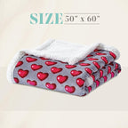 Elegant Comfort Throw Blanket, Reversible Sherpa Flannel, Ultra-Soft, Fuzzy, Cozy and Plush- All Season Lightweight Decorative Throw, 50 x 60 inches, Juliette Sherpa Throw