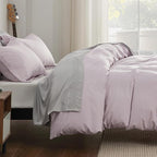 Bedsure Duvet Cover Full Size - Soft Double Brushed Bedding Set for Kids & Adults, Zipper Closure, 3 Pieces, Includes 1 Duvet Cover (80"x90") & 2 Pillow Shams, NO Comforter, Pink Mocha