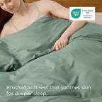 Bedsure Duvet Cover Queen - Only Includes 1 Duvet Cover (90"x90"), Hotel Luxury Soft Double Brushed All Season Bedding for Kids & Adults, Zipper Closure, Sage Green (No Comforter, No Pillow Shams)