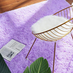 Softlife Light Purple Area Rug for Bedroom, Fluffy Shag Plush Rugs for Living Room Girls, Shaggy Throw Soft Fuzzy Small Kids Carpet for Dorm Bedside Ultra Cozy Non-Slip Indoor Decor, 4x5.3 Feet