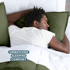 Bare Home Bedding Duvet Cover Extra Long Size - Premium 1800 Super Soft Collection - Lightweight, Cooling - Soft Breathable Bedding Duvet Cover (Twin/Twin XL, Cypress)