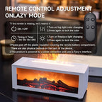 TMEHM Fireplace Flame Air Diffuser Humidifier,7 Colors Aromatherapy Essential Oil Diffuser,Ultrasonic Aroma Humidifier with Timer for Home,Bedroom,Office,Yoga (White, L)