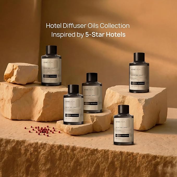 VINEVIDA Scent NO. 1031 Fragrance Oil for Cold Air Diffusers - 120mL (4oz) - Inspired by: The Resort at Pelican Hill Hotel Fragrance Diffuser Oil - Hotel Scents for Home - Diffuser Oil