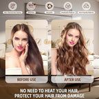 Heatless Curls Overnight Rods Jumbo Set, Heatless Hair Curler Velvet Satin Jumbo Flexi Rods to Sleep in, No Heat Overnight Sleeping Blowout Curls Wave Styling Tools with Silk Scarf 4pcs Brown