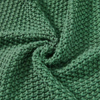 Joydeco Chunky Cable Knit Throw Blanket, Lightweight 100% Cotton Soft Cozy Throw Twin Blanket for Couch Bed and Sofa, Rustic Breathable Farmhouse Blanket Gift for Women Men(Olive Green, 51"x63")