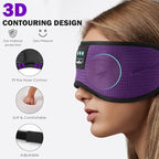 MUSICOZY Sleep Headphones, Bluetooth 5.4 Sleep Mask Headband Headphones Sleeping Eye Mask, Wireless Music Earbuds Earphones with HD Stereo Speakers Cool Gadgets Gifts (Lavender Purple)