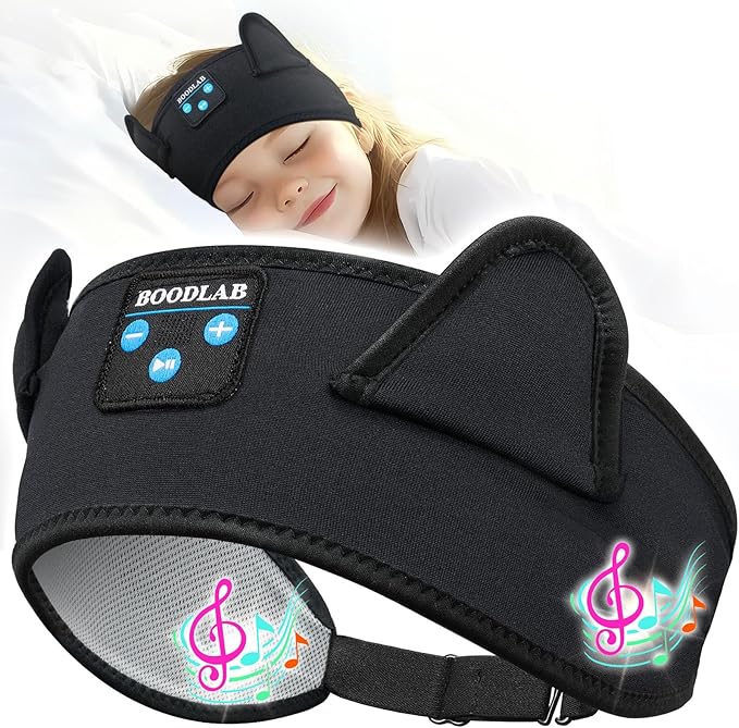 Kids Headphones Headband Toddler, Baby for ipad, Bluetooth Toddler Headphones with Wired Playback 3.5 MM Jack,Airplane Travel Essentials for Boys & Girls