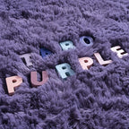 Noahas Fluffy 4x6 Taro Purple Rugs for Bedroom Girls,Shaggy Kids Rug,Thick Shag Throw Floor Carpet,Soft Non-Slip Dorm Nursery Area Rugs for Living Room Home Decor