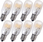 BlueStars E12 T20 25W Incandescent Bulbs Salt Lamp 120V 2700K Warm White Light 150lm for Himalayan Salt Lamps & Baskets, Scentsy Plug-in & Wax Warmers, Night Lights - 8 Packs