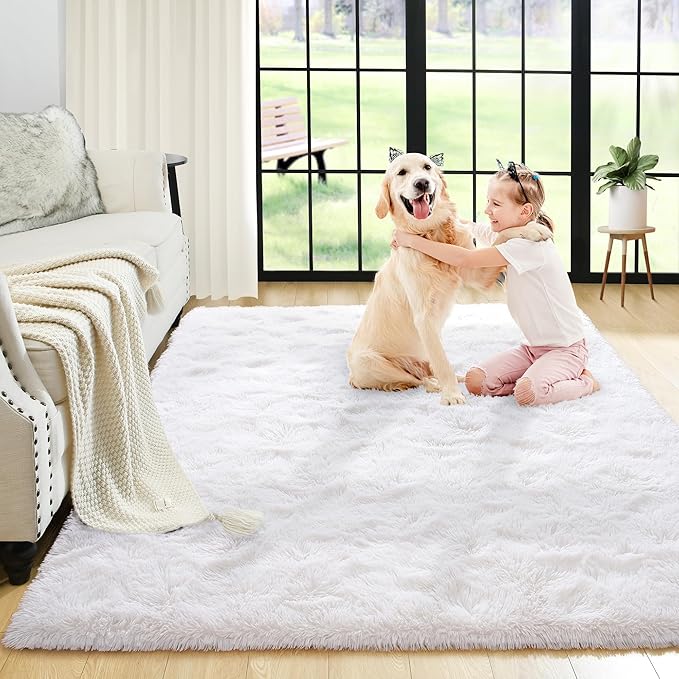 Noahas Door Mat Indoor Entrance,2x3 Shaggy Small Cream White Area Rugs for Entryway,Non-Slip Fluffy Entry Bedroom Rug,Soft Plush Bedside Throw Kids Carpet