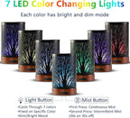 Oil Diffuser with Essential Oils Set – Aromatherapy Diffuser 150ml with 6 Essential Oils Set, Diffuser for Essential Oils, Auto Off Protection 7 Colors Night Light Gifts for Mom(Diffuser & Oils Set)