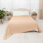 Comfy Cubs Muslin Blanket for Adults Queen 90" x 90" - 6 Layer Soft, Breathable & Lightweight Muslin Adult Blanket - Machine Washable & Designed in The US Bedding for All Seasons - Cream