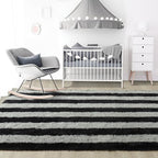 Noahas Large Fluffy 5x8 Area Rugs for Living Room Bedroom,Thick Shag Black and Grey Throw Rug,Big Soft Shaggy Bedside Non-Slip Plush Dorm Nursery Kids Carpet