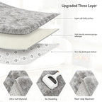 9x12 Area Rug Fluffy Shaggy Ultra Soft Faux Fur Non-Slip Machine Washable Carpet for Bedroom, Living Room, Nursery & Dorm Cozy Home Decor