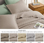 Bedsure Quilts Queen Size - Taupe Bedspread Queen Size & Lightweight Comforter, Modern Farmhouse Coverlet with Clover Pattern, Ultra Soft All-Season Bedding, 90 x 96 Inches | Stitch-Free Quilting, Ultra Soft, Lightweight, Machine Washable, Pet-Friendly