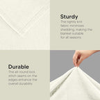 Utopia Bedding Fleece Blanket Twin Size Ivory (60x80 Inches) Ultra Soft Warm Lightweight Microfiber Breathable Anti-Static Cozy Winter Bed Blanket, All-Season Home Decor Gift for Men & Women