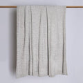 BEST HOME FASHION Super Soft Luxe Sheen Chenille Throw Blanket, Warm and Cozy Knitted Decorative Blanket for Sofa, Couch and Bed All Seasons 60 x 80 Inches- Light Grey