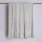 BEST HOME FASHION Super Soft Luxe Sheen Chenille Throw Blanket, Warm and Cozy Knitted Decorative Blanket for Sofa, Couch and Bed All Seasons 60 x 80 Inches- Light Grey